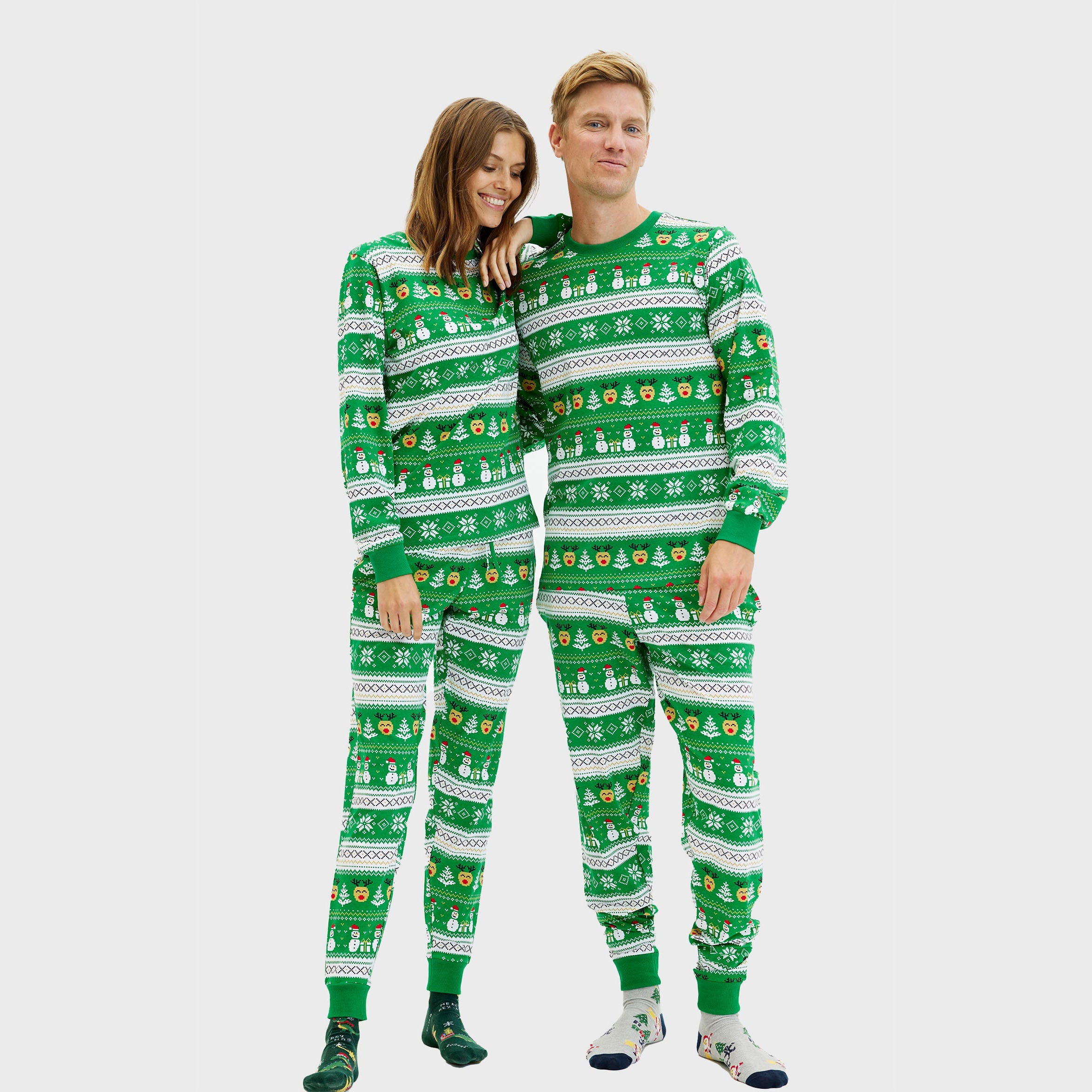 Ultimative julepyjamas grøn - Dame.